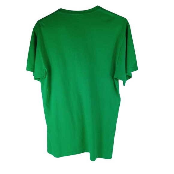 Lucky St. Pattys Day Green T-Shirt Cat Graphics Size M Comfy Boxy Men/Womens - Picture 3 of 5